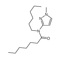 N-hexyl-N-(1-methylpyrazol-3-yl)heptanamide Structure