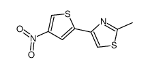 2-methyl-4-(4-nitrothiophen-2-yl)-1,3-thiazole Structure