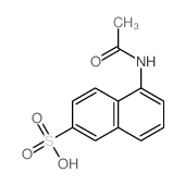5-acetamidonaphthalene-2-sulfonic acid结构式