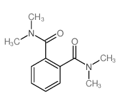 N,N,N,N-tetramethylbenzene-1,2-dicarboxamide结构式