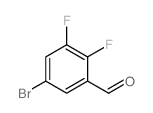 5-溴-2,3-二氟苯甲醛结构式