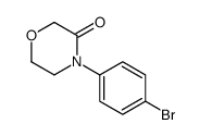 4-(4-溴苯基)吗啉-3-酮结构式