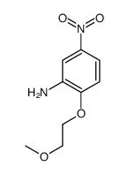 2-(2-Methoxyethoxy)-5-nitroaniline结构式