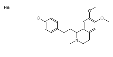 1-[2-(4-chlorophenyl)ethyl]-6,7-dimethoxy-2,3-dimethyl-1,2,3,4-tetrahydroisoquinolin-2-ium,bromide结构式