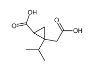 (2-carboxy-1-isopropyl-cyclopropyl)-acetic acid Structure