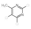 Pyrimidine, 2,4,5-trichloro-6-methyl- Structure