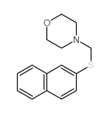 4-(naphthalen-2-ylsulfanylmethyl)morpholine结构式