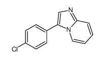 3-(4-氯苯基)咪唑并[1,2-a]吡啶结构式
