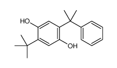 2-tert-butyl-5-(2-phenylpropan-2-yl)benzene-1,4-diol Structure