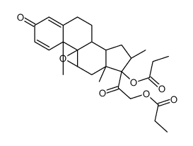 Betamethasone 9|A,11|A-epoxide 17,21-Dipropionate结构式
