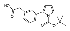 3-(2'-N-BOC-PYRROLE)PHENYLACETICACID Structure