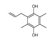 2,3,5-trimethyl-6-prop-2-enylbenzene-1,4-diol结构式