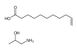 undec-10-enoic acid, compound with 1-aminopropan-2-ol (1:1) Structure