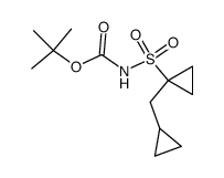 1-cyclopropylmethylcyclopropanesulfonylamine tert-butylcarbamate Structure