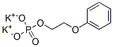 Ethanol, 2-phenoxy-, phosphate, potassium salt Structure