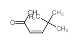 2-Pentenoic acid,4,4-dimethyl-结构式