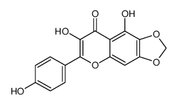 3,5,4'-trihydroxy-6,7-methylenedioxyflavone结构式