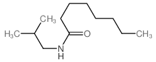 Octanamide,N-(2-methylpropyl)- Structure