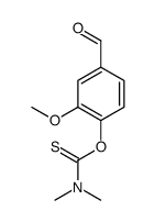 O-(4-formyl-2-methoxyphenyl) N,N-dimethylcarbamothioate结构式