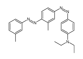 N,N-Diethyl-4-[[3-methyl-4-[(3-methylphenyl)azo]phenyl]azo]benzenamine结构式