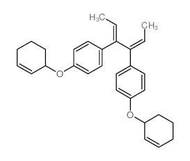 2,4-Hexadiene,3,4-bis[p-(2-cyclohexen-1-yloxy)phenyl]- (8CI) Structure