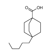 1-pentylbicyclo[2.2.2]octane-4-carboxylic acid Structure