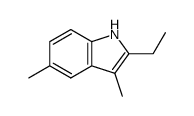2-ethyl-3,5-dimethyl-1H-indole结构式