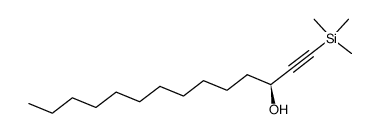 (S)-1-trimethylsilyl-1-tetradecyn-3-ol结构式