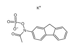 potassiumN-(9H-fluoren-2-yl)acetamido sulfate结构式