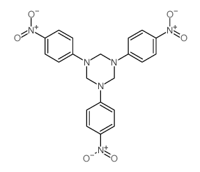 1,3,5-tris(4-nitrophenyl)-1,3,5-triazinane结构式