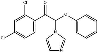 Ethanone,1-(2,4-dichlorophenyl)-2-(1H-imidazol-1-yl)-2-phenoxy- Structure