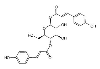 1,4-di-O-p-coumaroyl-β-D-glucose结构式