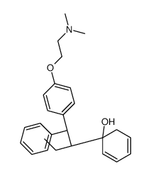 (R*,R*)-()-α-[4-[2-(dimethylamino)ethoxy]phenyl]-β-ethyl-α-phenylphenethyl alcohol结构式