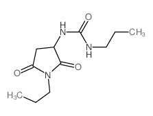 3-(2,5-dioxo-1-propyl-pyrrolidin-3-yl)-1-propyl-urea结构式