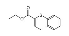 (Z) ethyl 2-phenylthiobut-2-enoate Structure