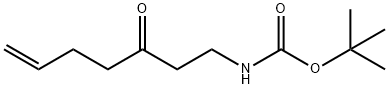(3-Oxo-hept-6-enyl)-carbamic acid tert-butyl ester Structure
