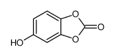 1,3-Benzodioxol-2-one,5-hydroxy- Structure