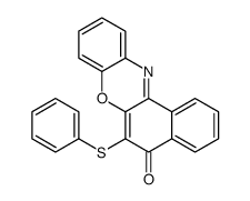 6-phenylsulfanylbenzo[a]phenoxazin-5-one结构式