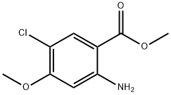 2-氨基-5-氯-4-甲氧基苯甲酸甲酯结构式