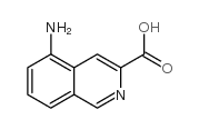 5-氨基异喹啉-3-羧酸结构式