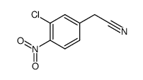 (3-Chloro-4-nitrophenyl)acetonitrile结构式