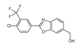 [2-[4-chloro-3-(trifluoromethyl)phenyl]-1,3-benzoxazol-6-yl]methanol Structure