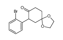 7-(2-bromophenyl)-1,4-dioxaspiro[4.5]decan-8-one结构式