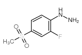 2-FLUORO-4-(METHYLSULFONYL)PHENYL]HYDRAZINE Structure