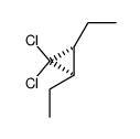 trans-1,1-dichloro-2,3-diethylcyclopropane结构式