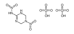 N-(3-nitro-2,4-dihydro-1H-1,3,5-triazin-6-yl)nitramide,perchloric acid Structure