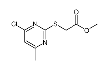 (6-Methyl-4-chloro-2-pyrimidinylthio)acetate Structure
