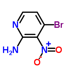 2-氨基-4-溴-3-硝基吡啶结构式