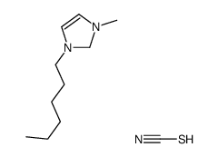 1-己基-3-甲基咪唑硫氰酸盐结构式