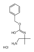 2-N-cbz-2-甲基-1,2-丙二胺盐酸盐结构式